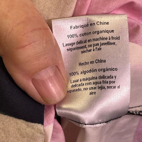 Mara Hoffman Multicolor Sara Printed Puff Sleeve Cotton Poplin Midi Dress Sz XXS - Picture 8 of 12